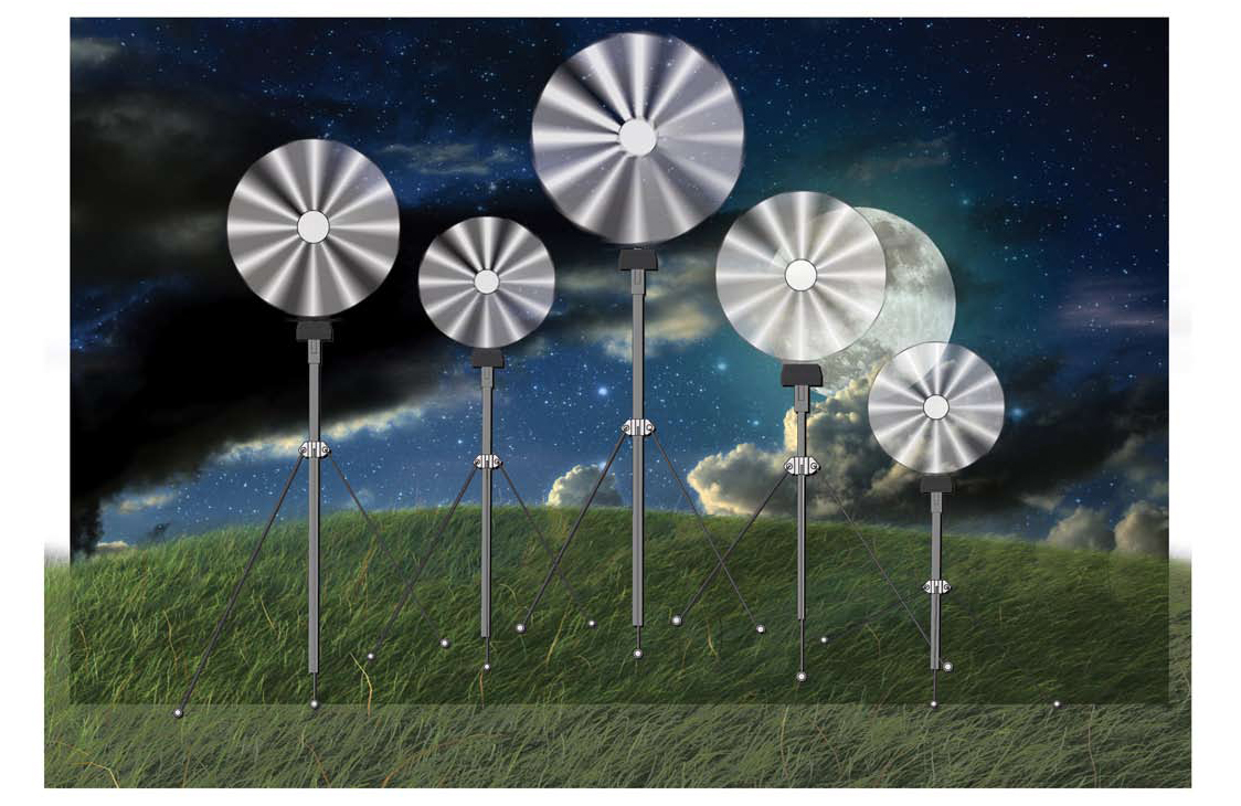 Wind powered projector